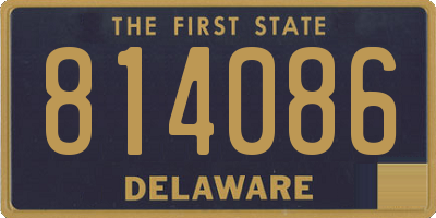 DE license plate 814086