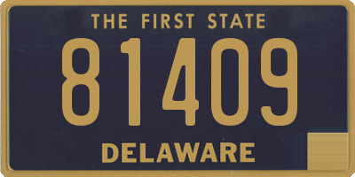 DE license plate 81409