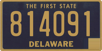DE license plate 814091