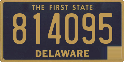 DE license plate 814095