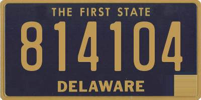 DE license plate 814104