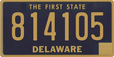 DE license plate 814105