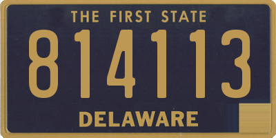 DE license plate 814113