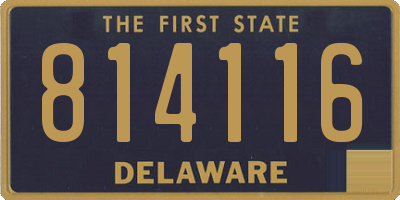 DE license plate 814116