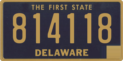 DE license plate 814118