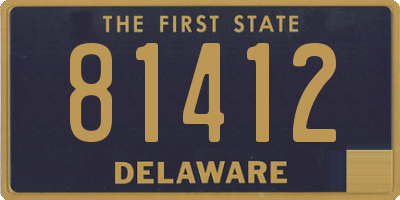 DE license plate 81412