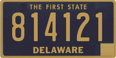 DE license plate 814121