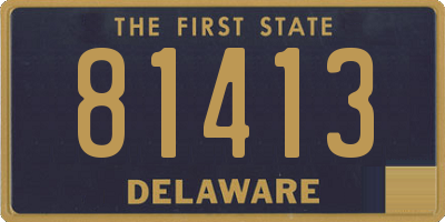 DE license plate 81413