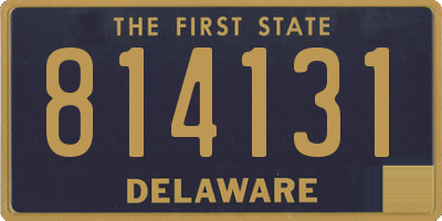 DE license plate 814131