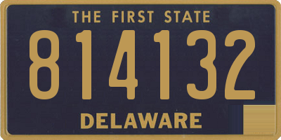 DE license plate 814132