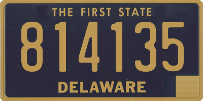 DE license plate 814135