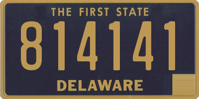 DE license plate 814141