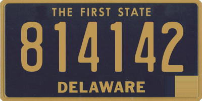 DE license plate 814142