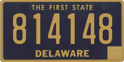 DE license plate 814148