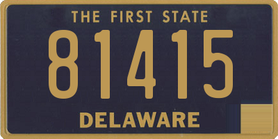DE license plate 81415