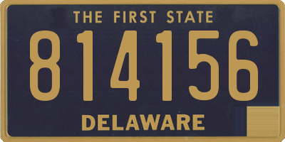 DE license plate 814156