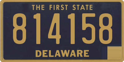 DE license plate 814158