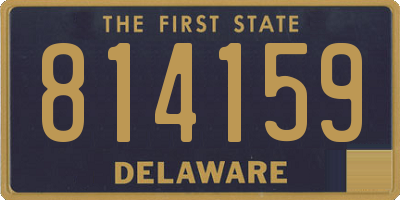 DE license plate 814159