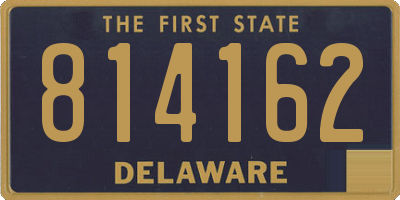 DE license plate 814162