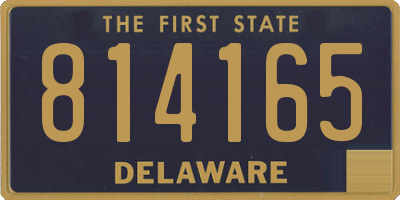 DE license plate 814165