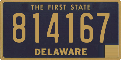 DE license plate 814167