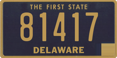 DE license plate 81417