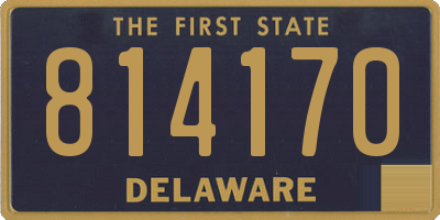 DE license plate 814170