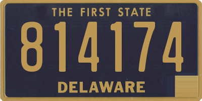 DE license plate 814174