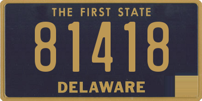 DE license plate 81418