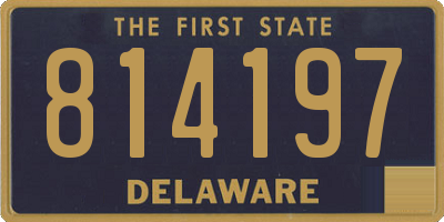 DE license plate 814197