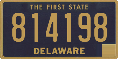 DE license plate 814198