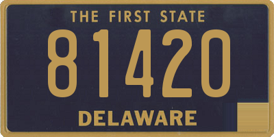 DE license plate 81420