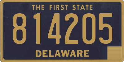 DE license plate 814205