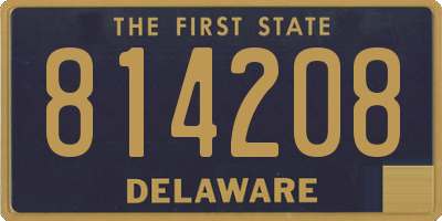 DE license plate 814208