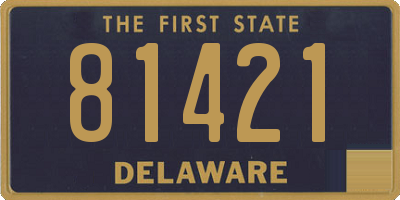 DE license plate 81421