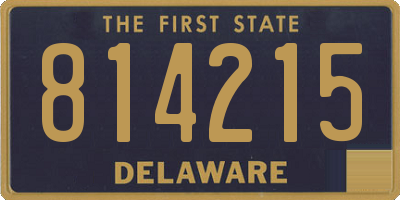 DE license plate 814215