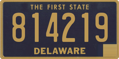 DE license plate 814219