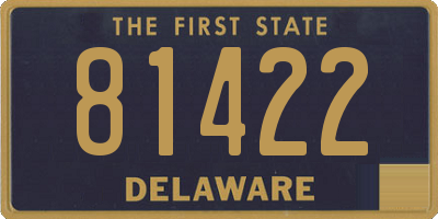 DE license plate 81422