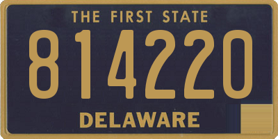DE license plate 814220