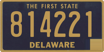 DE license plate 814221