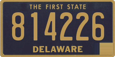 DE license plate 814226