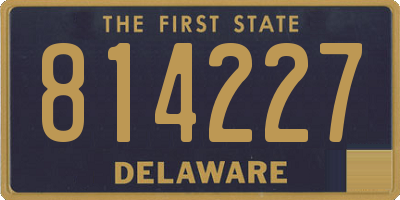 DE license plate 814227