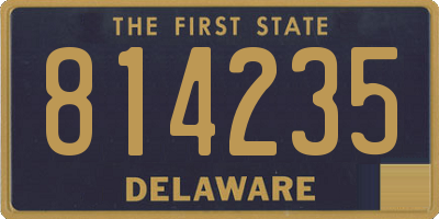 DE license plate 814235