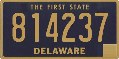 DE license plate 814237