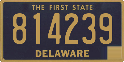 DE license plate 814239