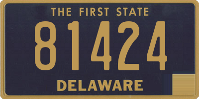 DE license plate 81424