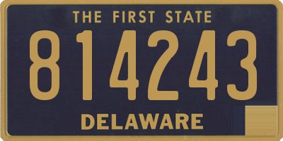 DE license plate 814243