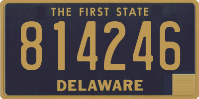 DE license plate 814246