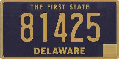 DE license plate 81425