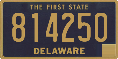 DE license plate 814250